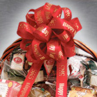 Customized Ribbon Printing for Gift Baskets