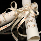 Custom Wedding Ribbon for Wedding Program