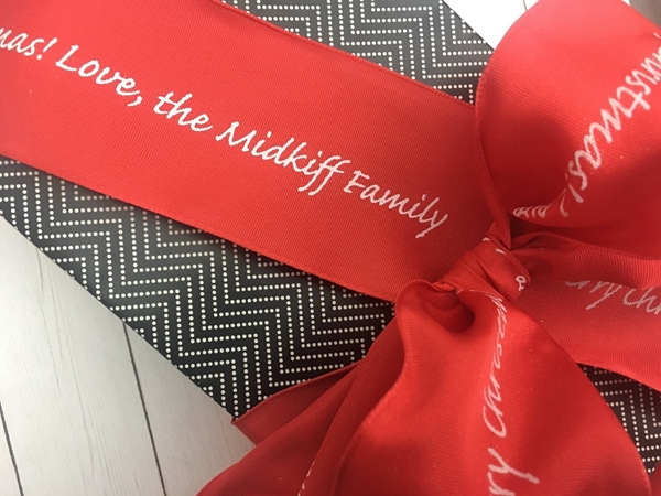 Personalized Red Wire Ribbons