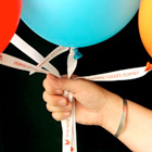 Personalize Ribbon Balloon Ties