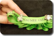 Green Custom Hair Ribbon