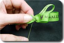 Green Custom Hair Ribbon