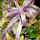 Sympathy Custom Floral Ribbons