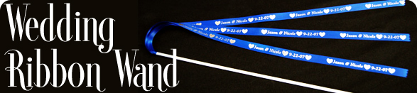 Wedding Ribbon Wand Banner