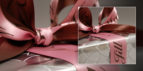 pink personalized ribbon for bridal shower