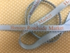 Light Blue Picot Edge Custom Printed Ribbons